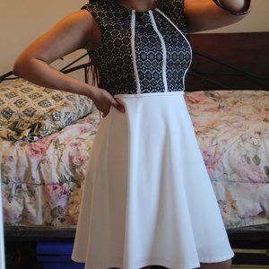 CATO | Black & White Dress